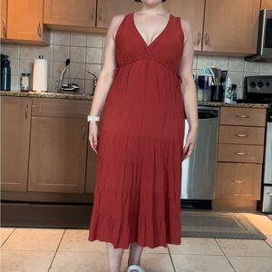 Max Studio Rust Red Dress